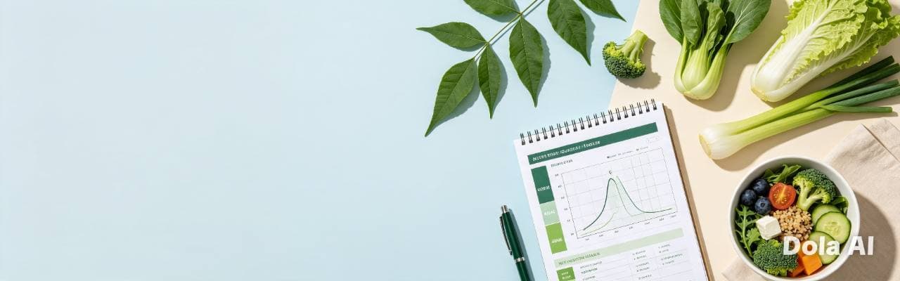 Rau xanh, thực phẩm lành mạnh và biểu mẫu đánh giá dinh dưỡng